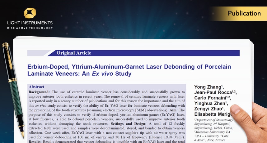 Er:YAG Laser Debonding of Porcelain Laminate Veneers: An Ex vivo Study