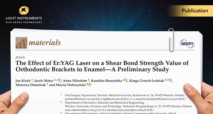 The Effect of Er:YAG Laser on a Shear Bond Strength Value of Orthodontic Brackets to Enamel – A Preliminary Study
