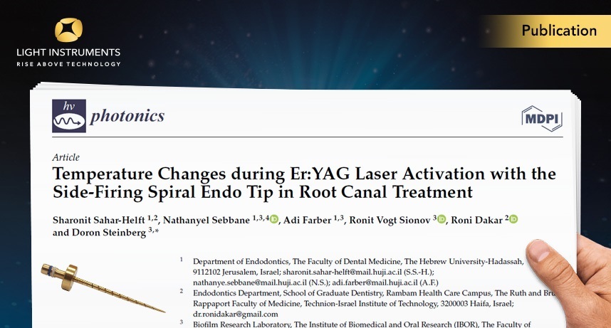 Temperature Changes during Er:YAG Laser Activation with the Side-Firing Spiral Endo Tip in Root Canal Treatment