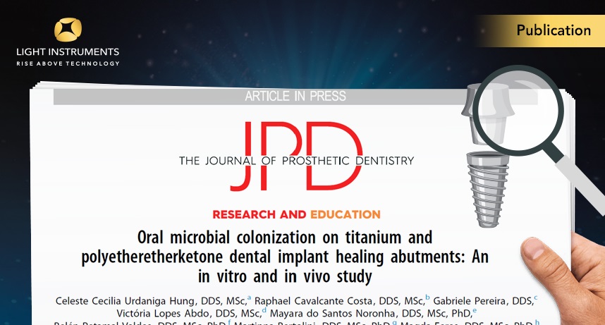 Oral microbial colonization on titanium and polyetheretherketone dental implant healing abutments: An in vitro and in vivo study Journal: Lasers in Medical Science